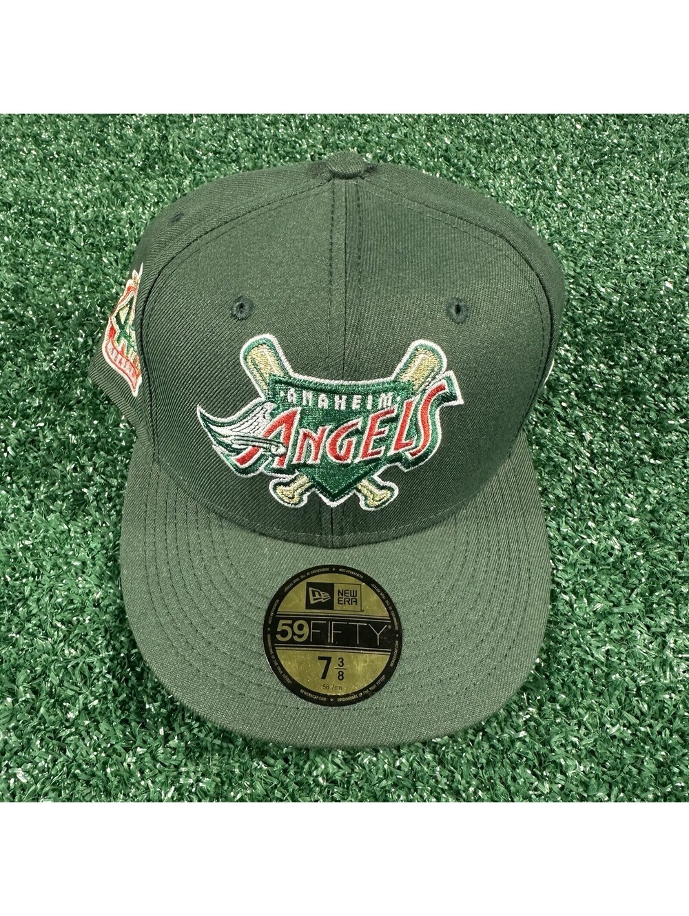 New Era 59Fifty Anaheim Angels 40th Anniversary Green Tinsel Size 7 3/8